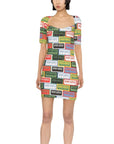 Kenzo Dress Allover Logo Multi Colour