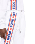 Gcds Track Pant Tape Logo White