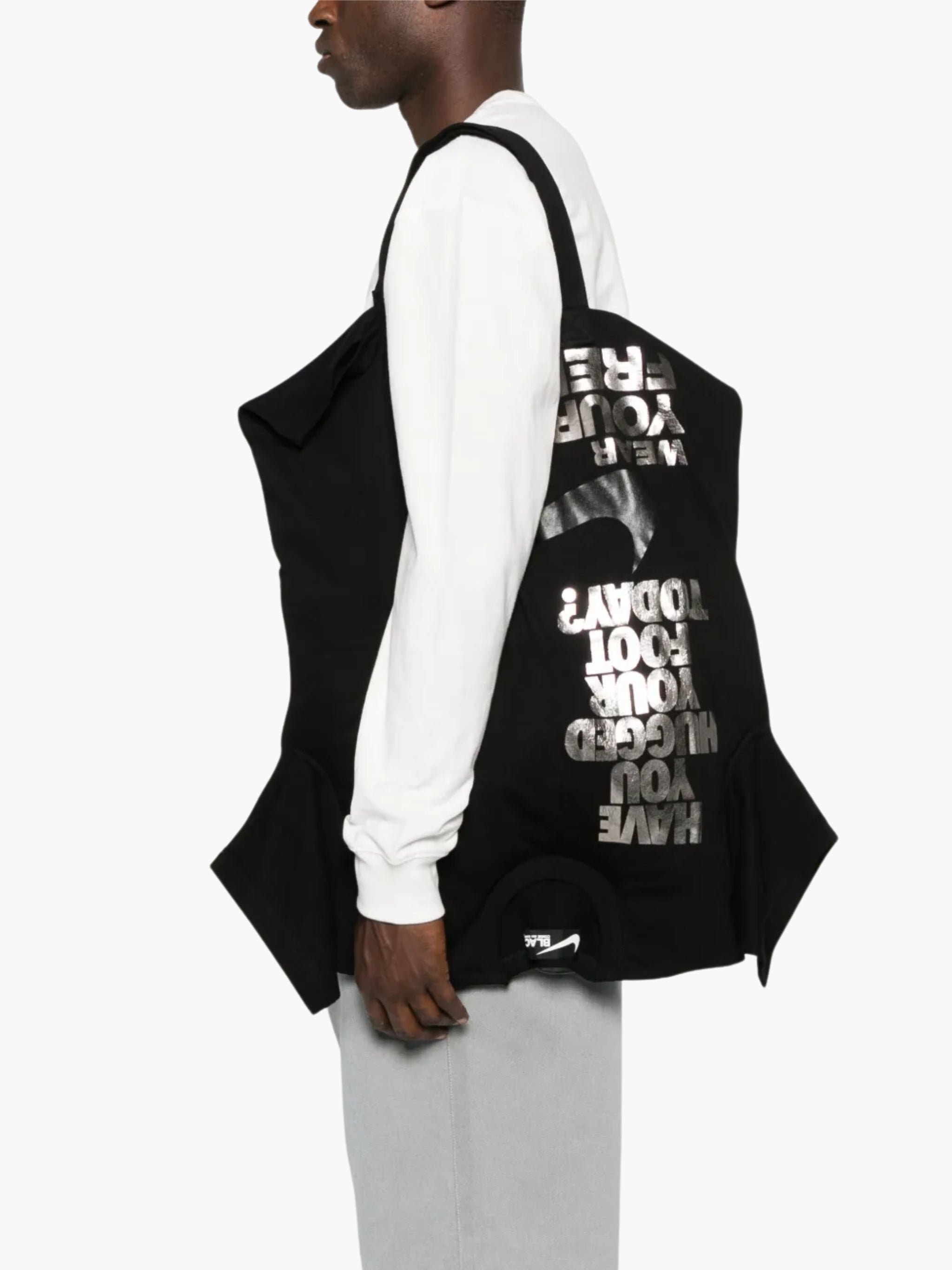 Black Comme des Garçons Nike T-Shirt Bag Comme Des Garcons Bag Nike T-Shirt Bag Black - AL Capone Premium