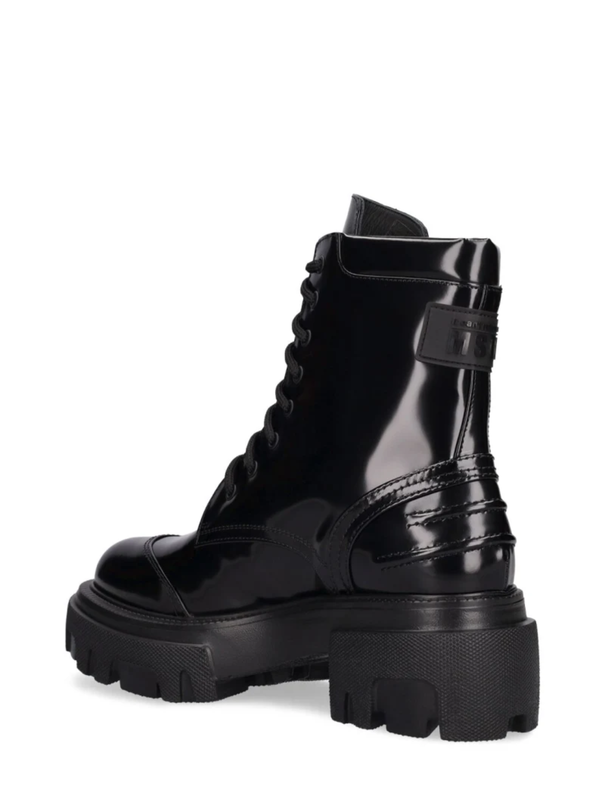 Msgm  Sneaker  Msgm Leather Black - 3