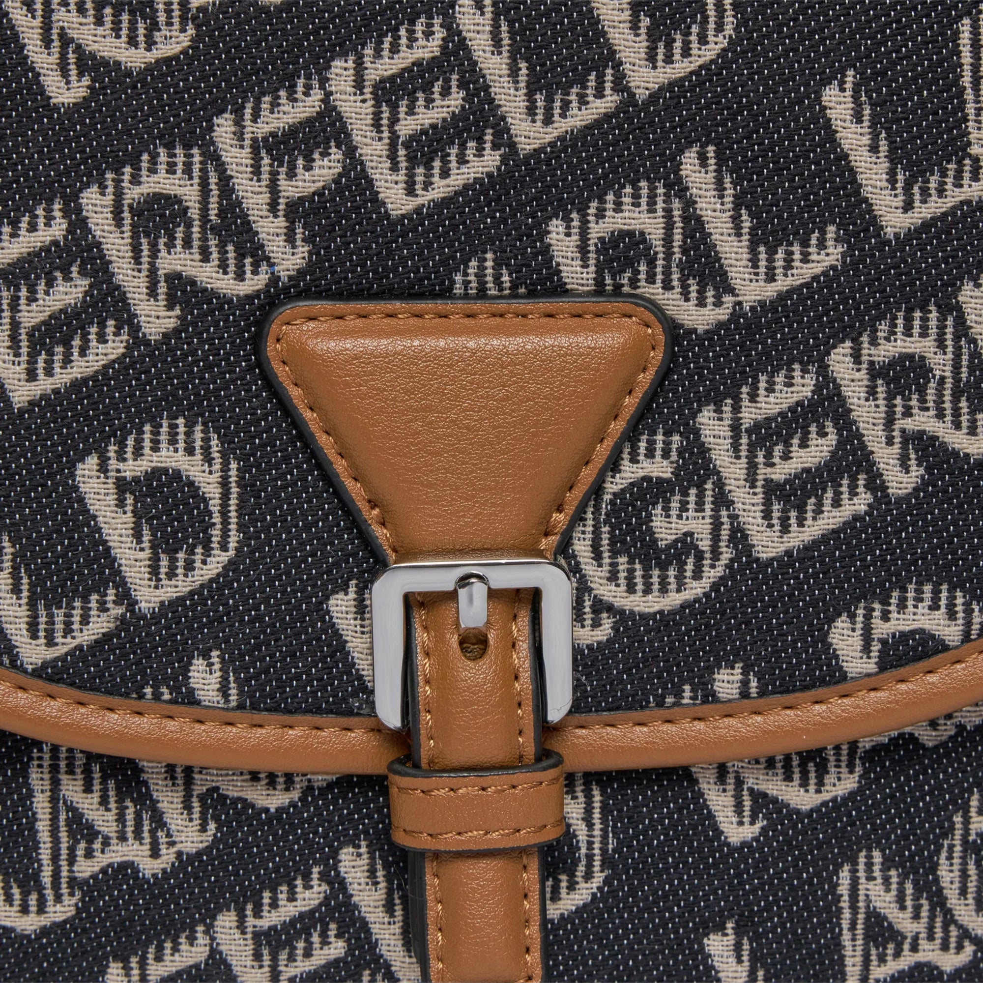 Karl Lagerfeld Bag Flap Essential Logo Black-Camel