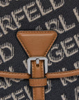 Karl Lagerfeld Bag Flap Essential Logo Black-Camel