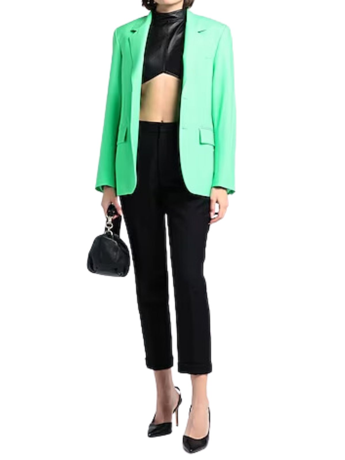 Msgm Blazer Ladies Two Button Mint - 3