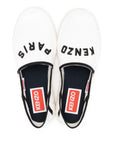 Kenzo Sneaker Slip-On Logo White-Black