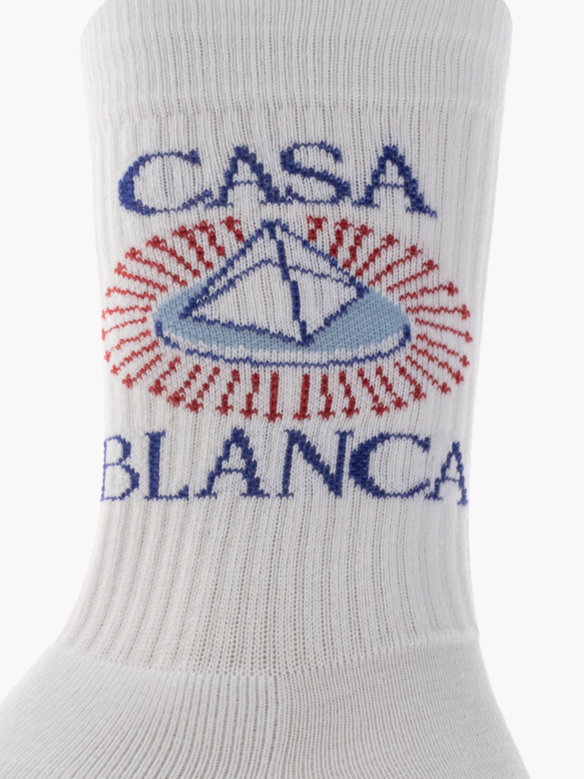 Casablanca Socks Celestial Pyramid White