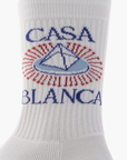 Casablanca Socks Celestial Pyramid White