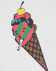 Ice-Cream T-Shirt Cone Man White