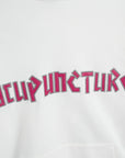 Acupuncture Hooded Sweater White-Red