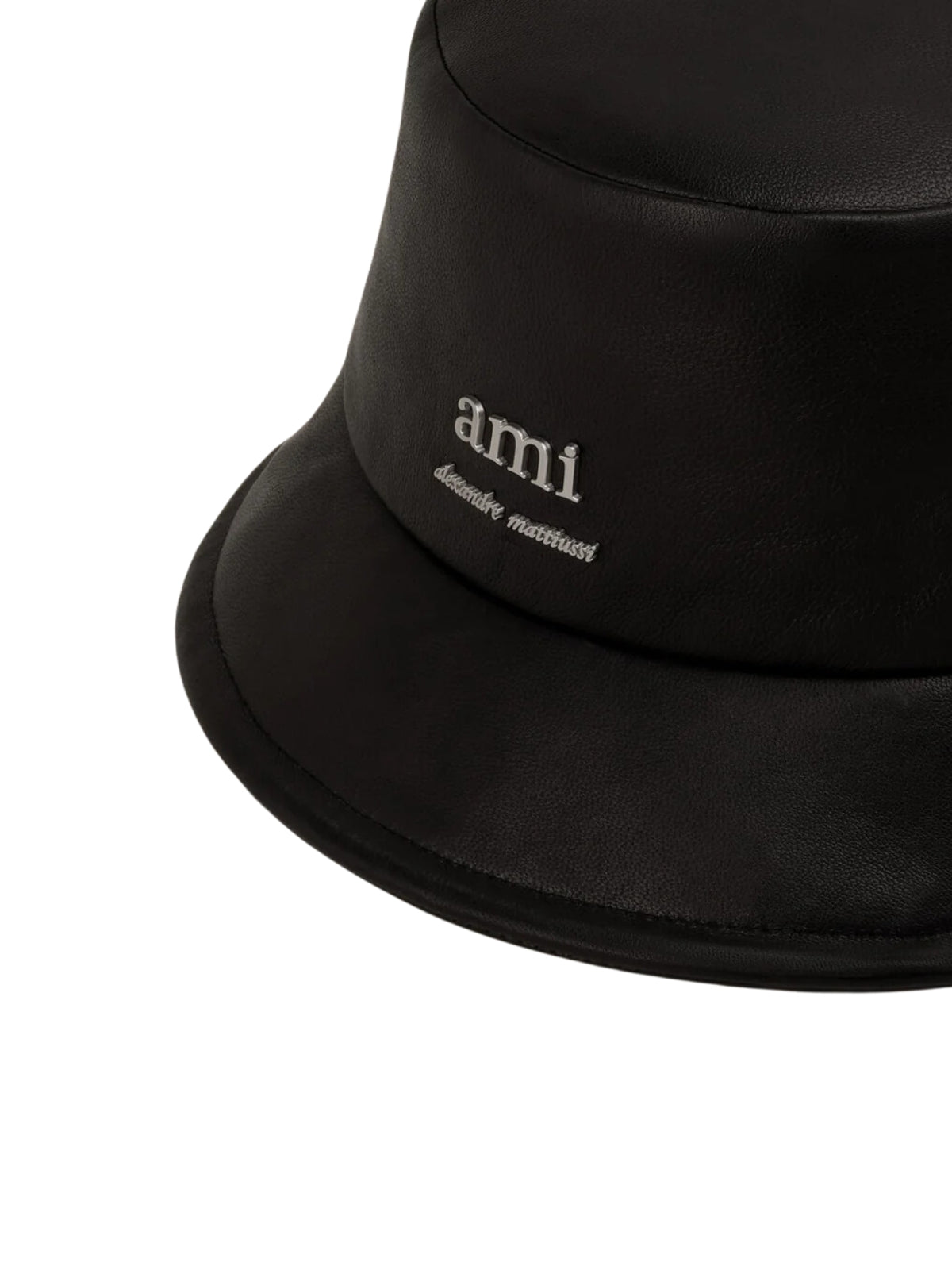 Ami Bucket Hat Alexandre Mattiussi Lamb Leather Black - 3