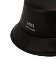 Ami Bucket Hat Alexandre Mattiussi Lamb Leather Black - 3