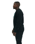 Capone Sweater Denim Patch Logo Black