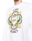 Casablanca Sweater Le Joueur Hand Beaded White