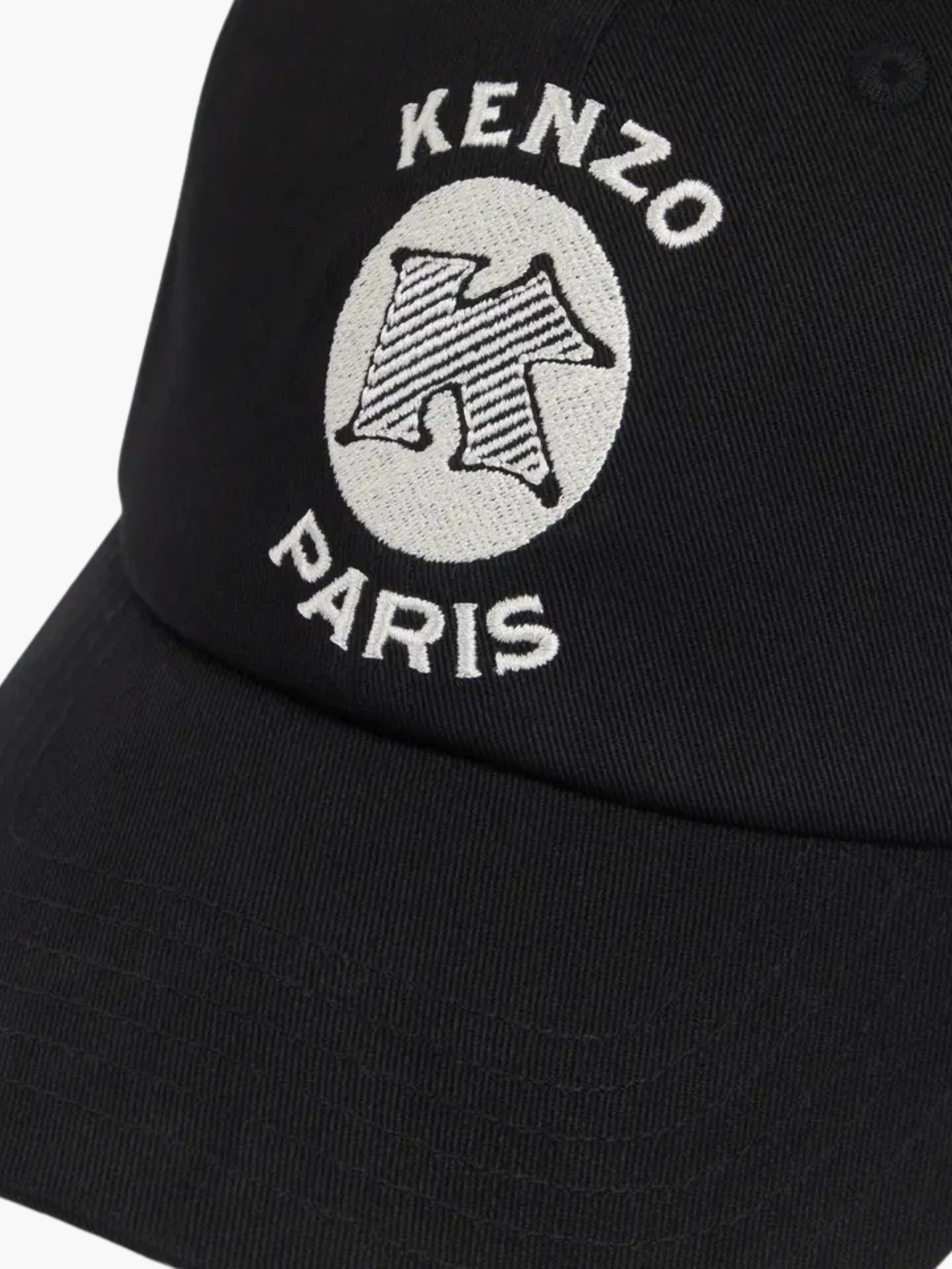 Kenzo Cap Plain Embroidery Black