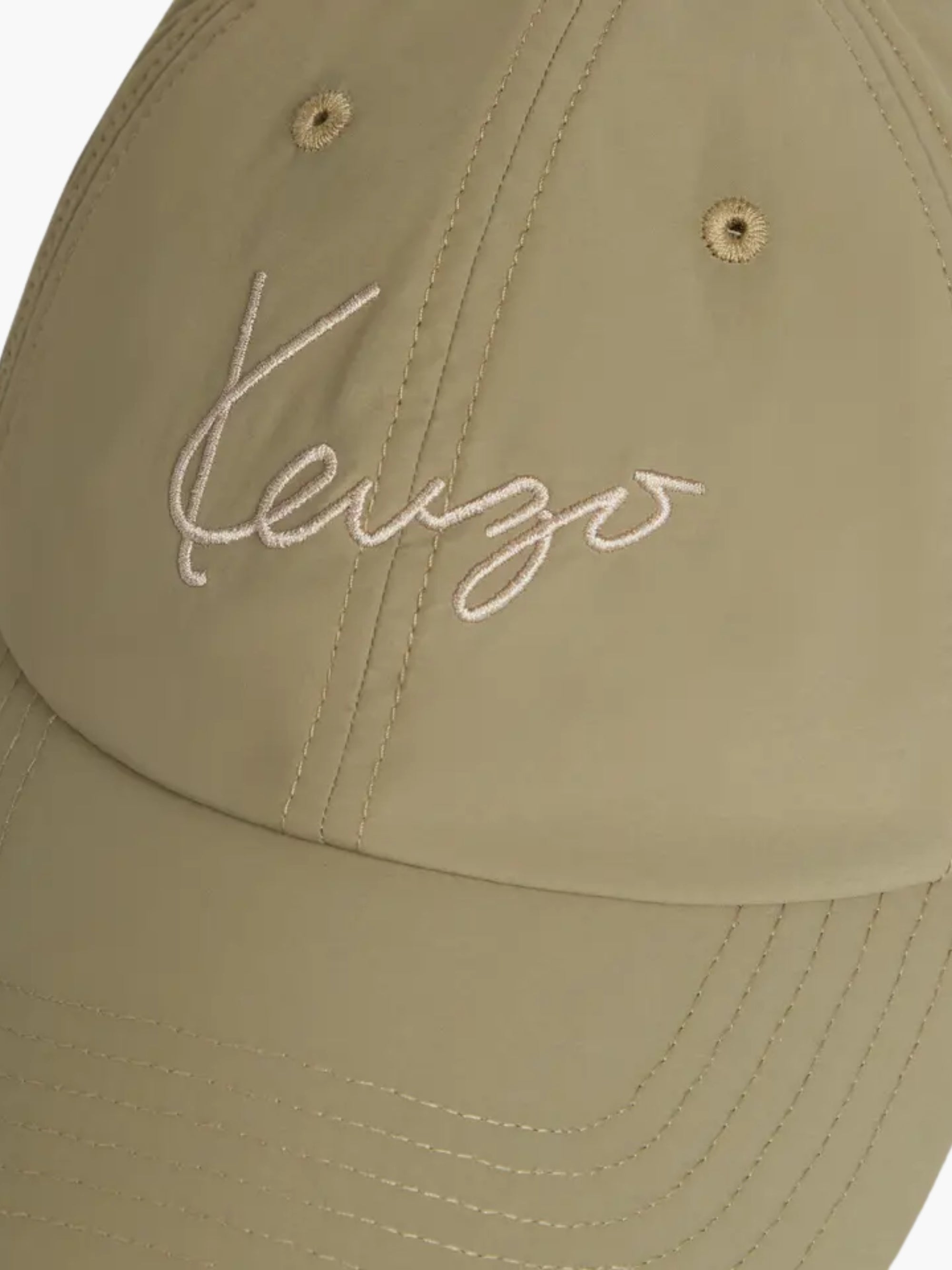 Kenzo Cap Plain Embroidery Khaki