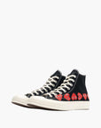 Comme Des Garcons Sneaker Hi Allover Hearts Black