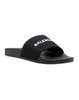 Balenciaga Slide Logo Black - 3