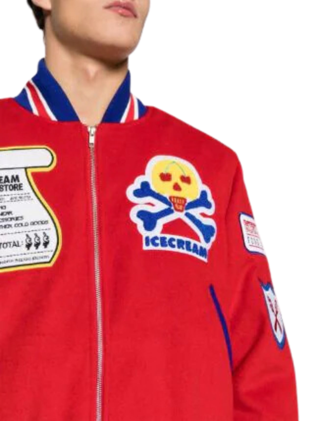 Ice-Cream Jacket Patch Detail Red