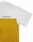 Vtmnts T-Shirt Logo 2 Tone Mustard White