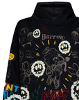 Barrow Hoodie Graphic Allover Print Logo Black