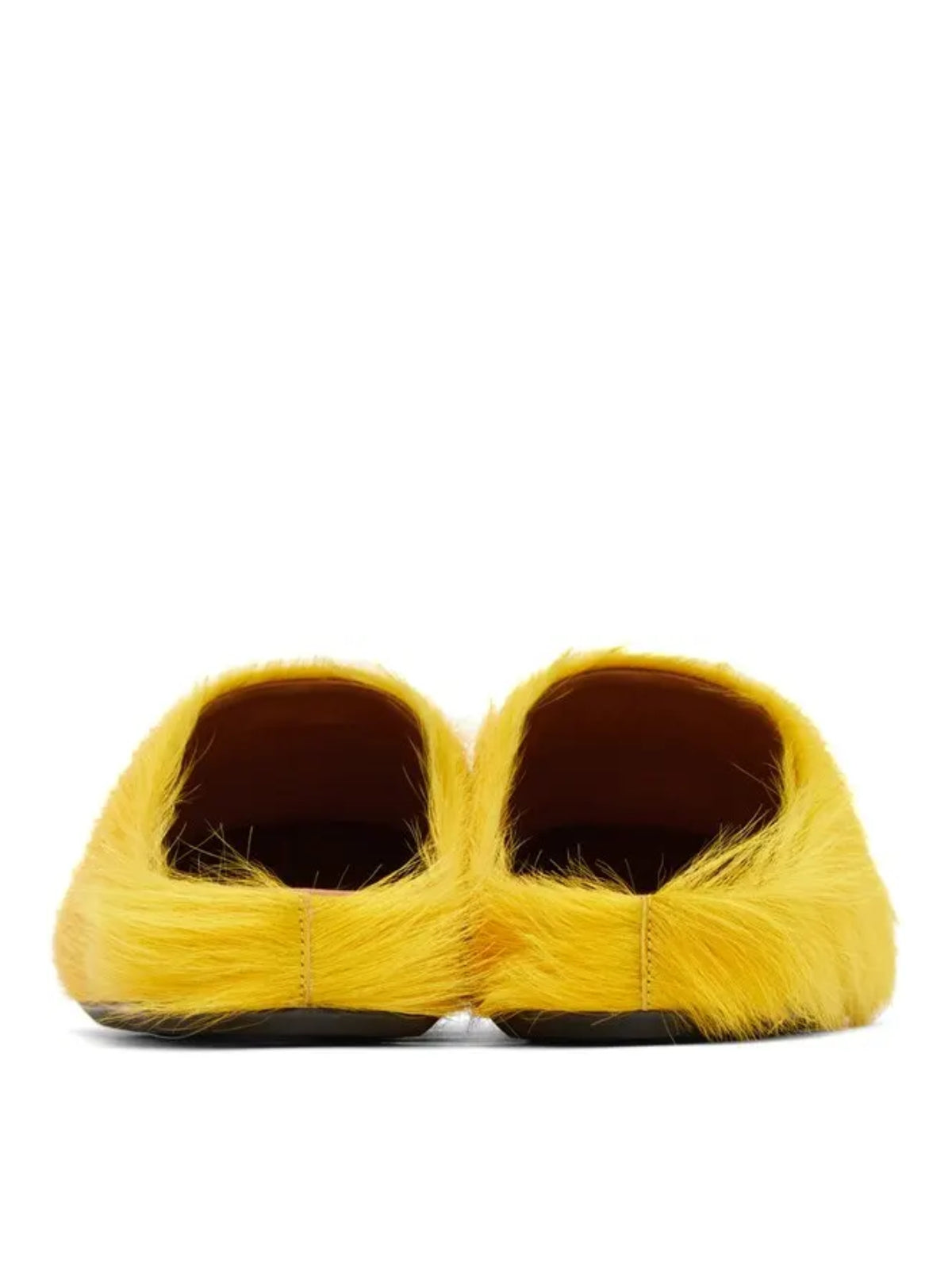 Marni Slides Fur Yellow