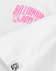 Billionaire Boys Club T-Shirt Small Arch Logo White-Pink