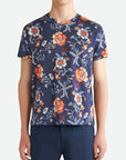Etro Crew Roma Sleeve Print White