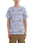 Marni T-Shirt Scribble Logo White-Black