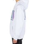 Vtmnts Sweater Rainbow Barcode Hoodie White