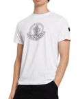 Moncler T-Shirt Centre Logo White