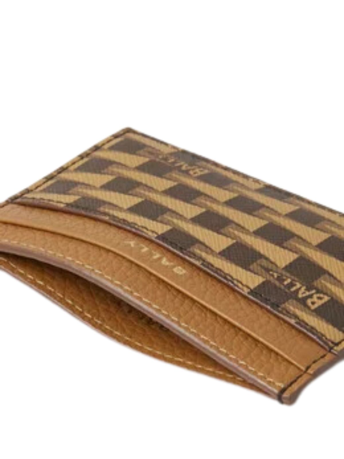 Bally Card-Holder Monogram Logo Brown - 3