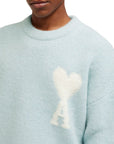 Ami Sweater Logo Powder Blue - 3