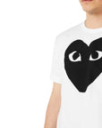 Comme Des Garcons T-Shirt Heart White