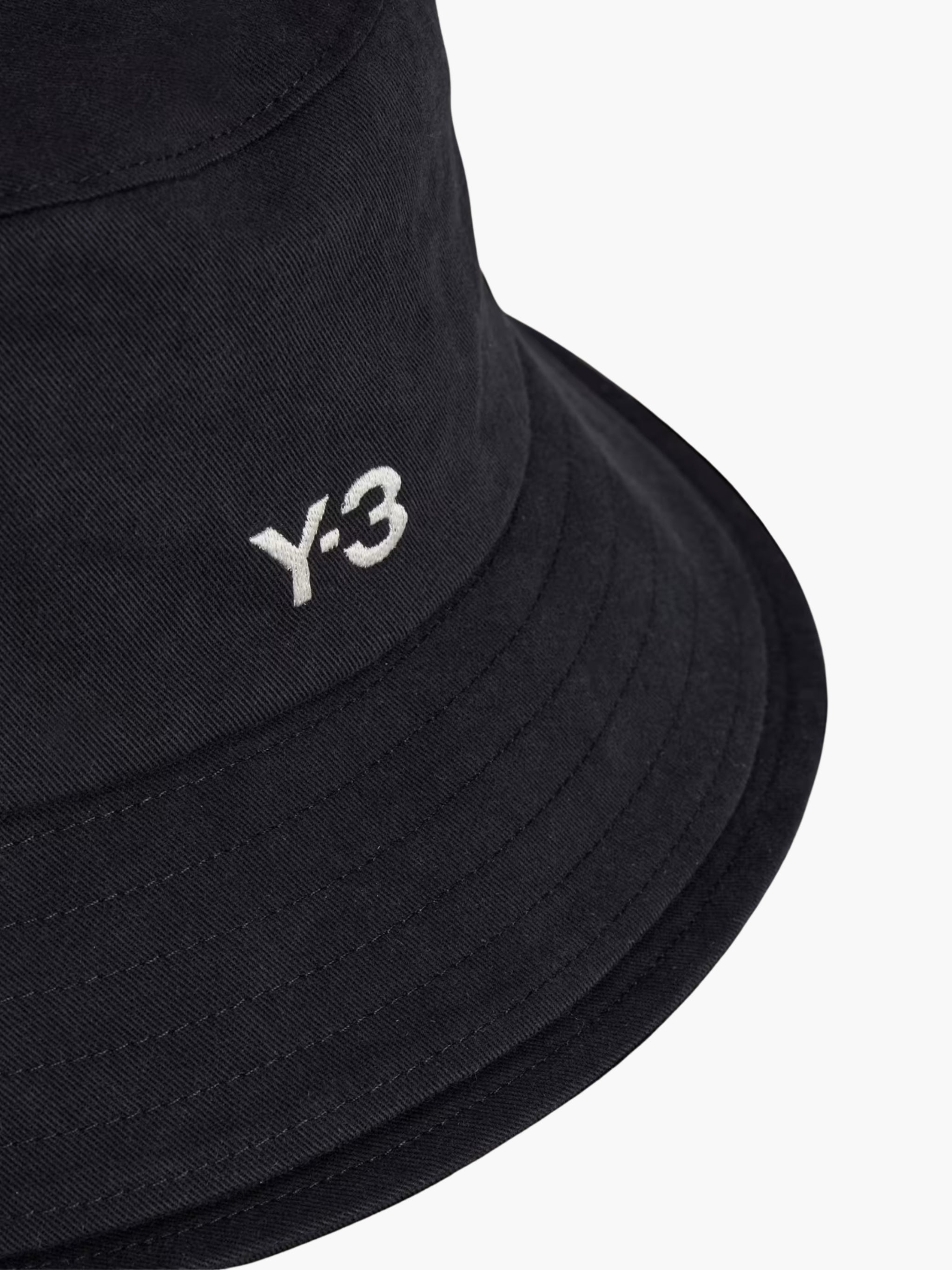 Y-3 Bucket Hat 3 Stripes Black - AL Capone Premium