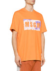 Msgm T-Shirt Bold Logo Orange