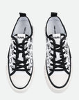 Karl Lagerfeld Sneaker Kll292 Kampus Max Iii Twin Nft Graffiti Lo Black Canvas-White