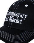 Market Cap Contemporary Art Washed Black