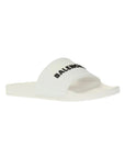 Balenciaga Slide Logo White - 3