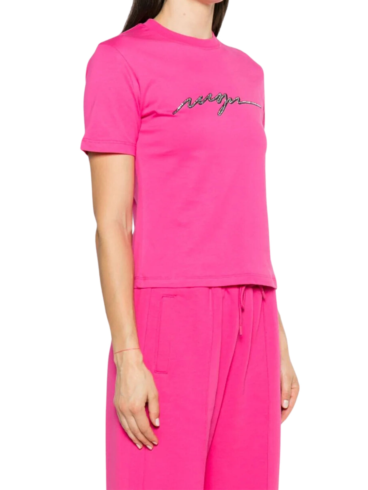 Msgm T-Shirt Ladies Logo Pink