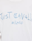 Just Cavalli T-Shirt Embroidery Logo White