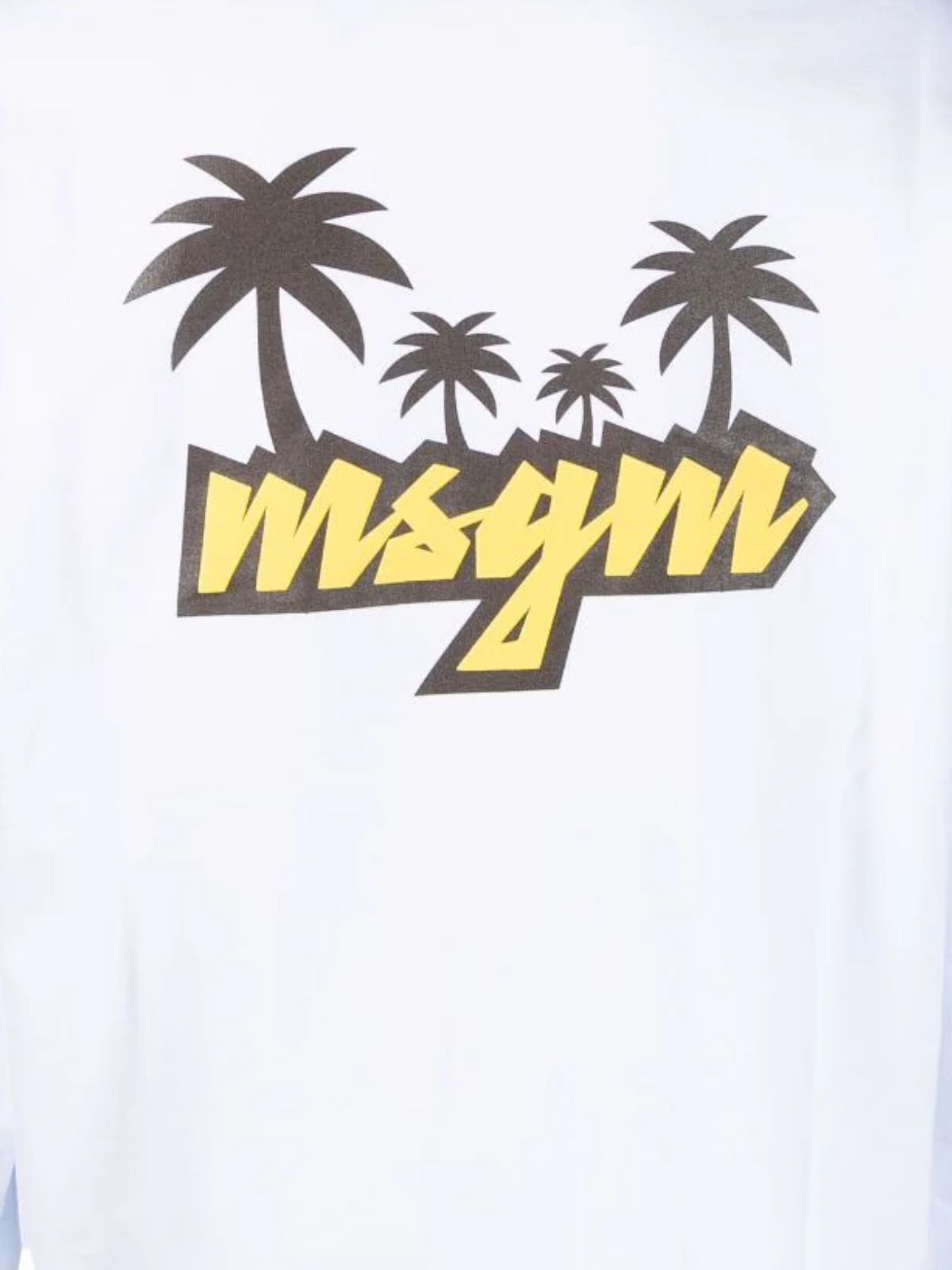 Msgm Sweater Logo Black-White - 3