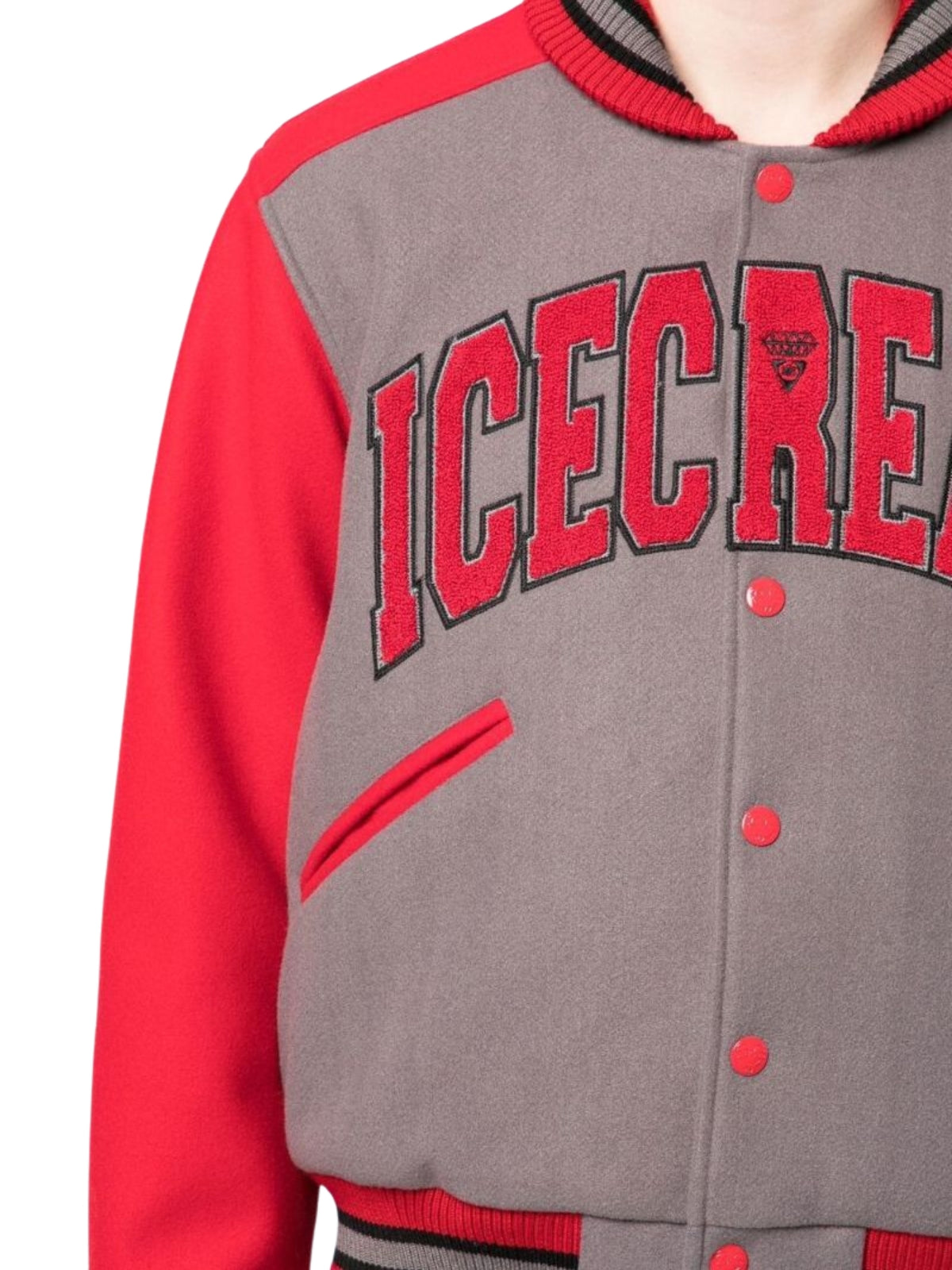 Icecream  Jacket College Varsity Red