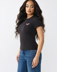 True Religion T-Shirt True Classic Glitter Black