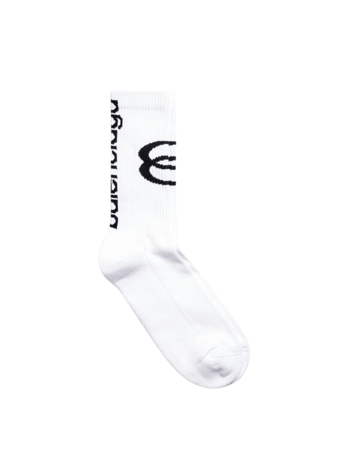 Balenciaga Sock Logo White - 1