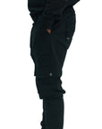 Capone Cargo Sweatpants Double Sided Pockets Black