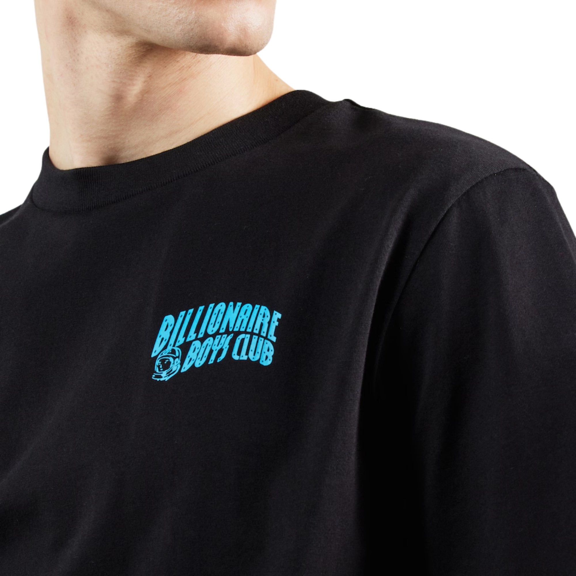 Billionaire Boys Club T-Shirt Small Arch Logo Black-Blue