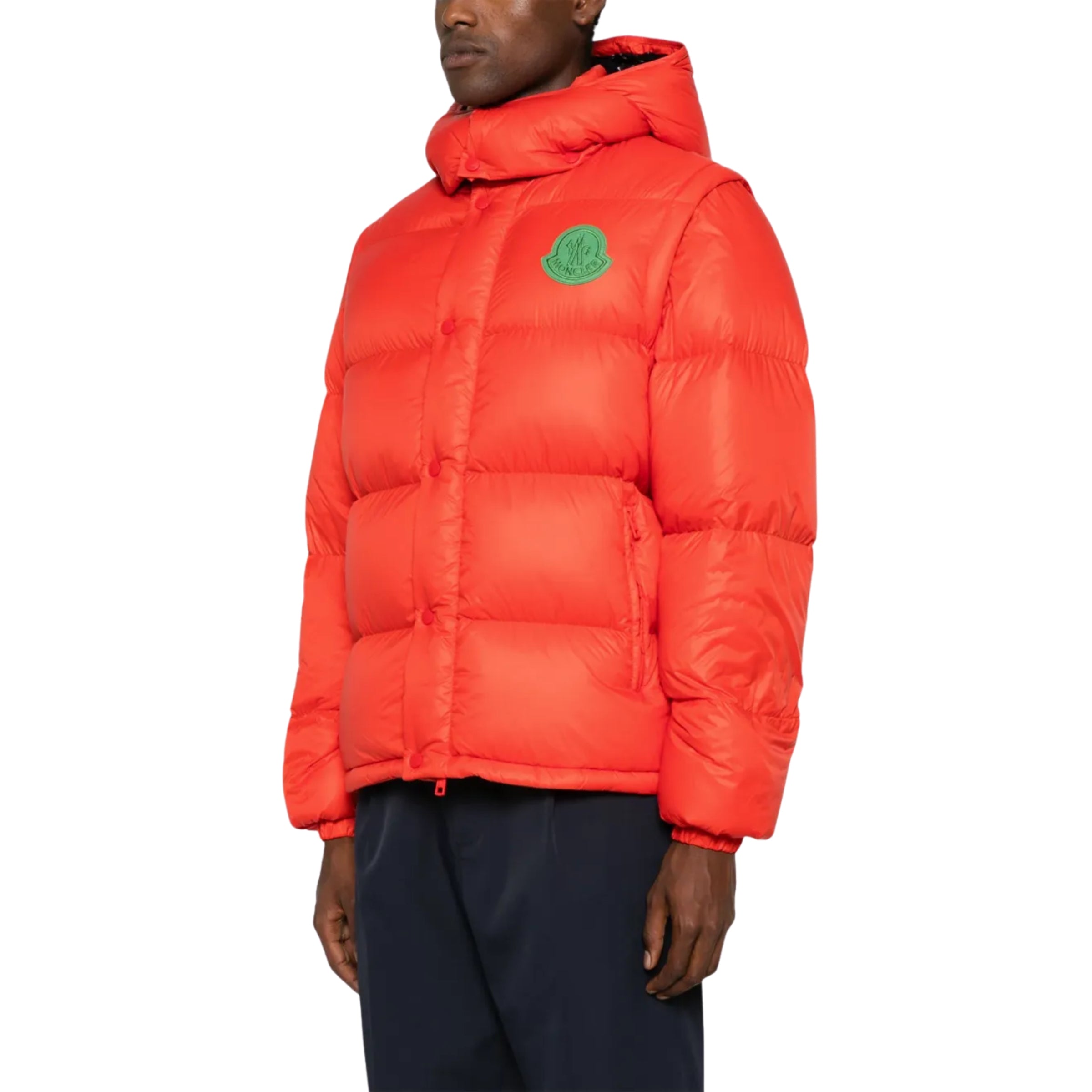 Moncler Jacket Cyclone Puffer Logo Orange – AL Capone Premium