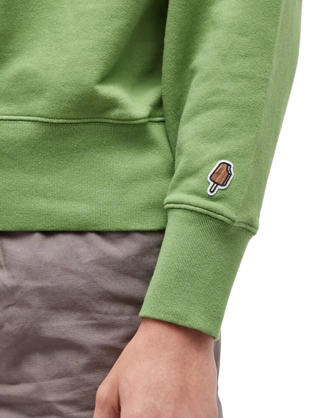 Icecream  Sweater Half Zip Collared Green