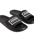 Kenzo Slide Logo Black