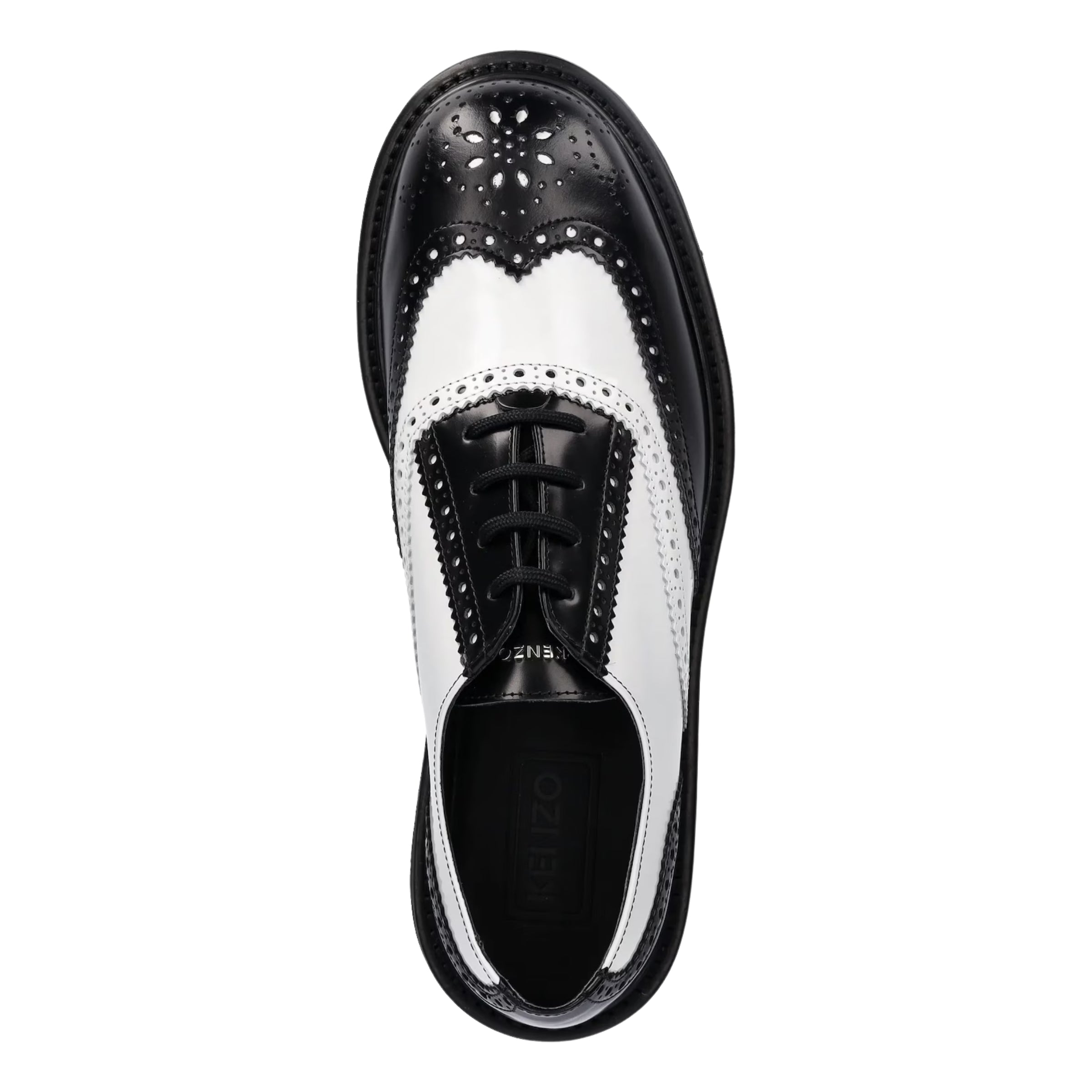 Kenzo Derby Shoes Leather White-Black – AL Capone Premium