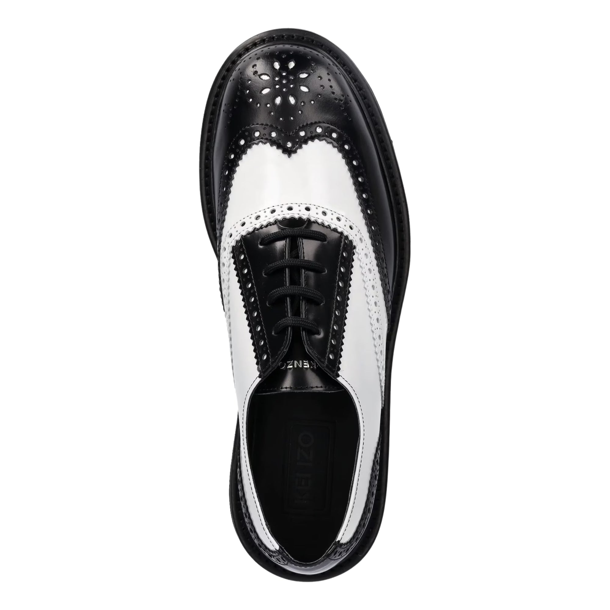 Kenzo Derby Shoes Leather White-Black-AL Capone Premium